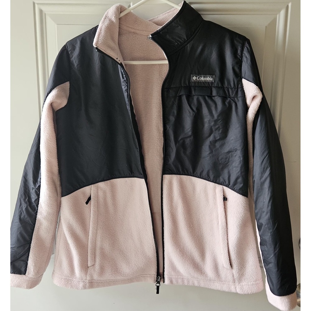 Columbia Sportswear Girls Omni Shield  Pink/Black Fleece Jacket Size XL